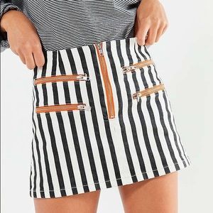 Urban outfitters striped mini skirt